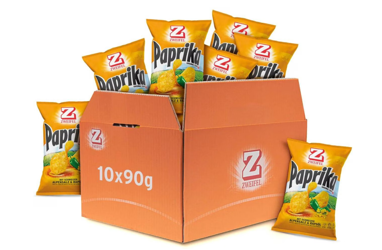 Zweifel 10 x Original Chips Paprika 90g